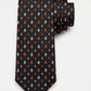 Corbata de seda Monaco Black con estampado de barcos – Mr. Tie